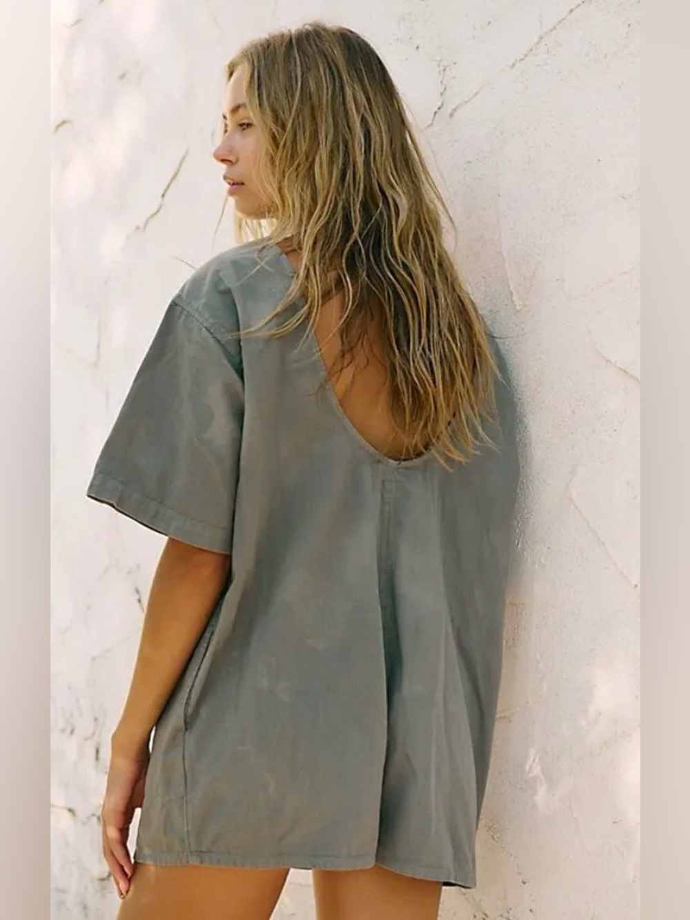 FREE PEOPLE Dean Romper - Aven, MED NWT - Picture 2 of 5